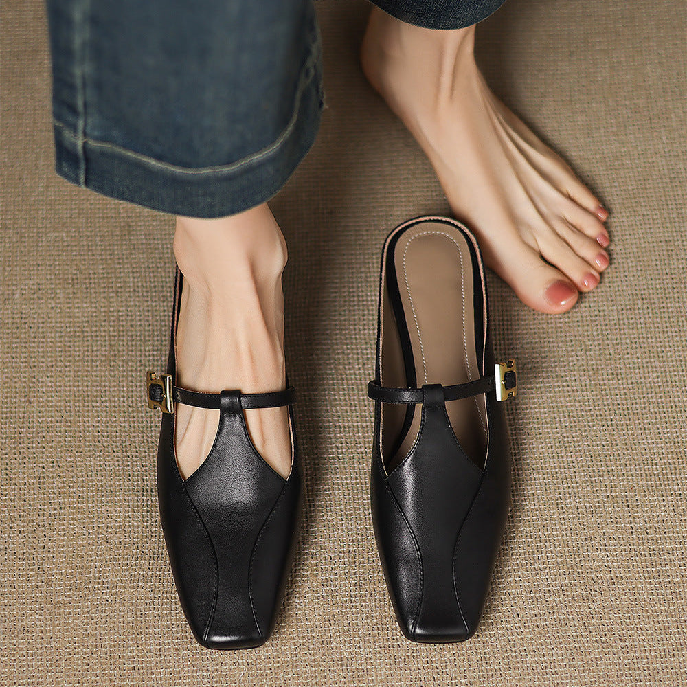 Authentic Leather Keva Mules