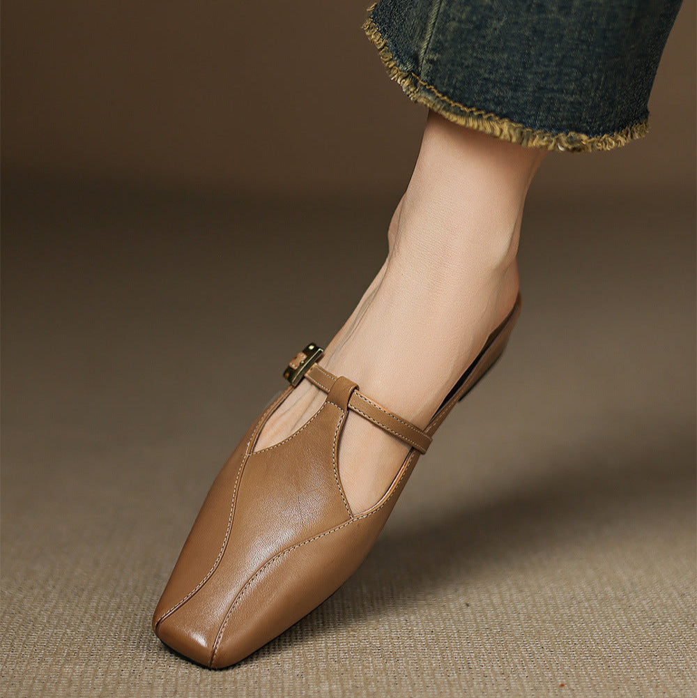 Authentic Leather Keva Mules