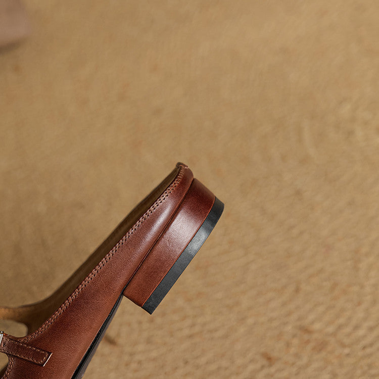 Marvyn Mules en Cuir Authentique
