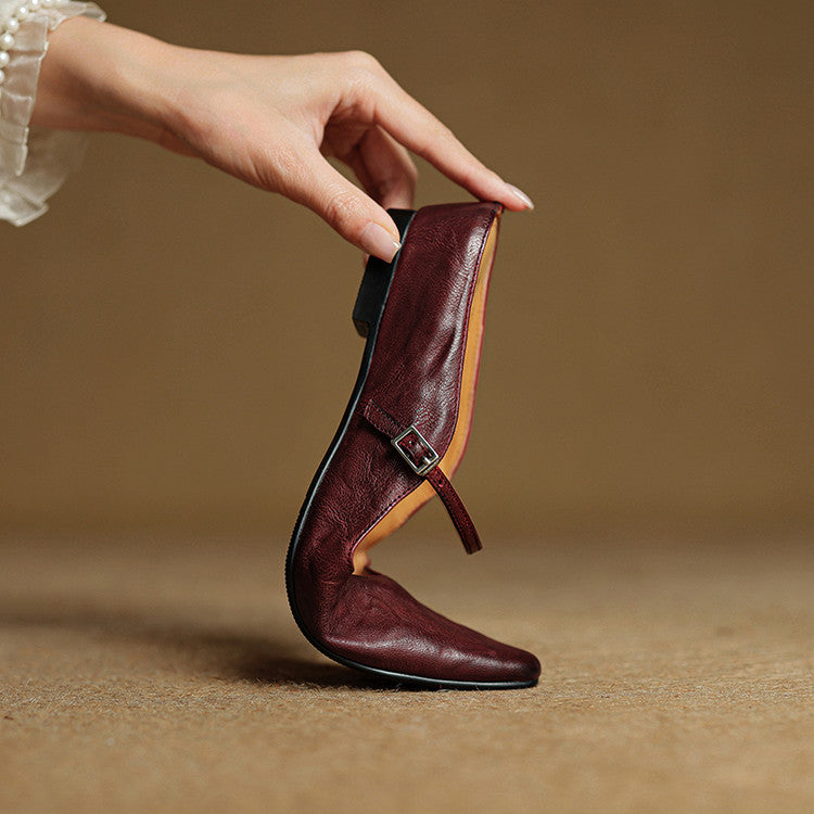 Véritable Mules en Cuir Orella