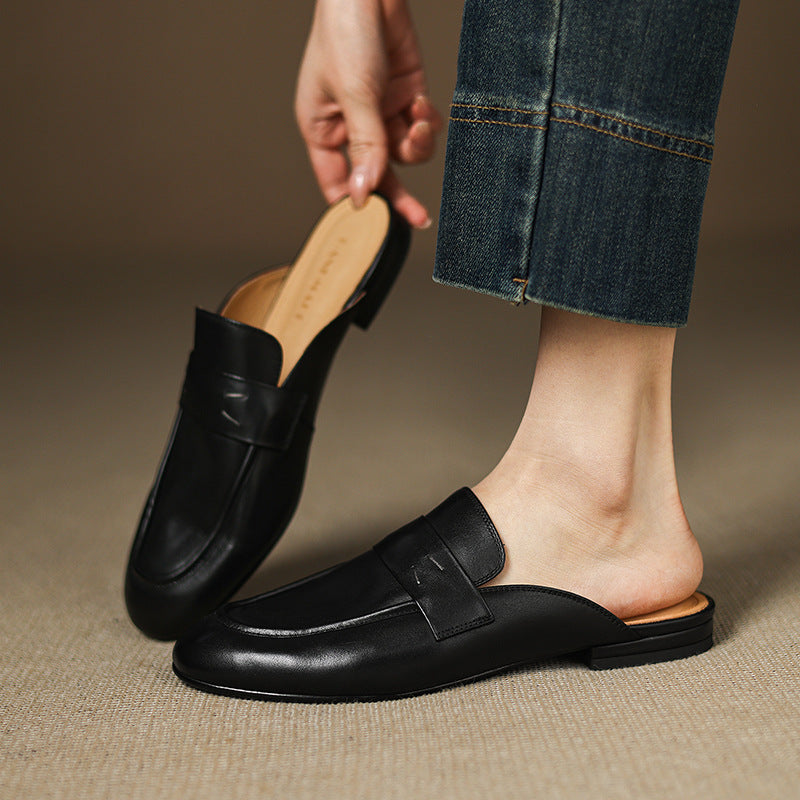 Serin Mules en Cuir Authentique
