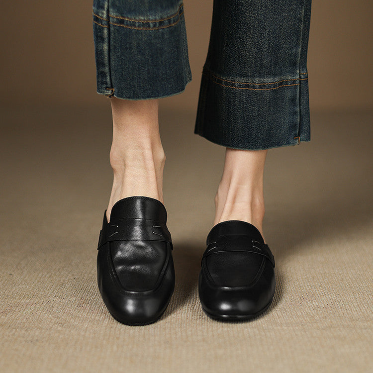 Serin Mules en Cuir Authentique