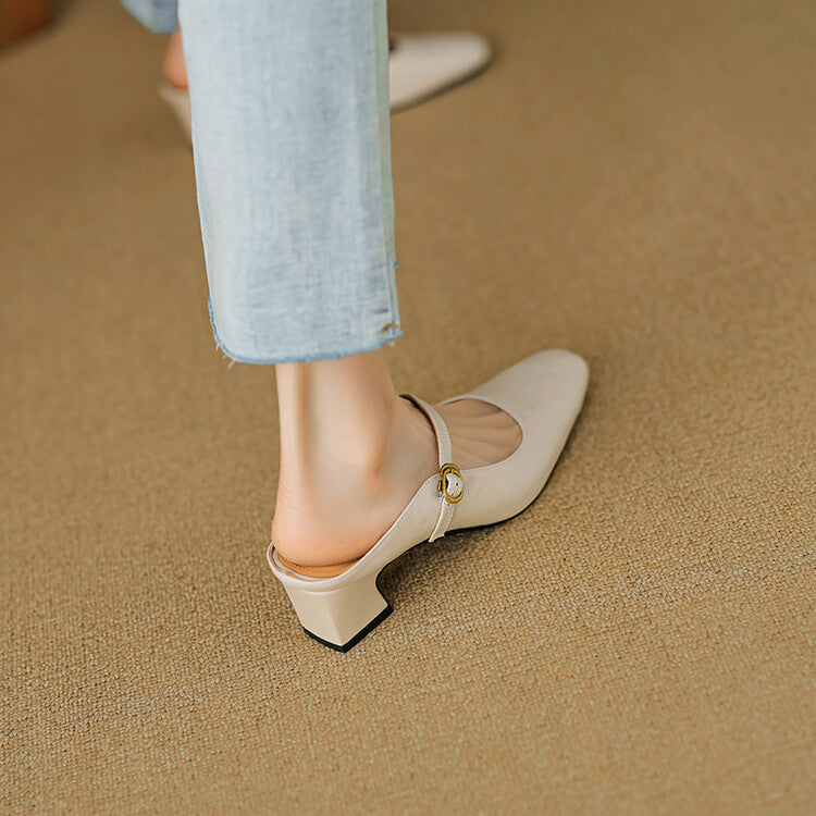 Vian Authentic Leather Mules