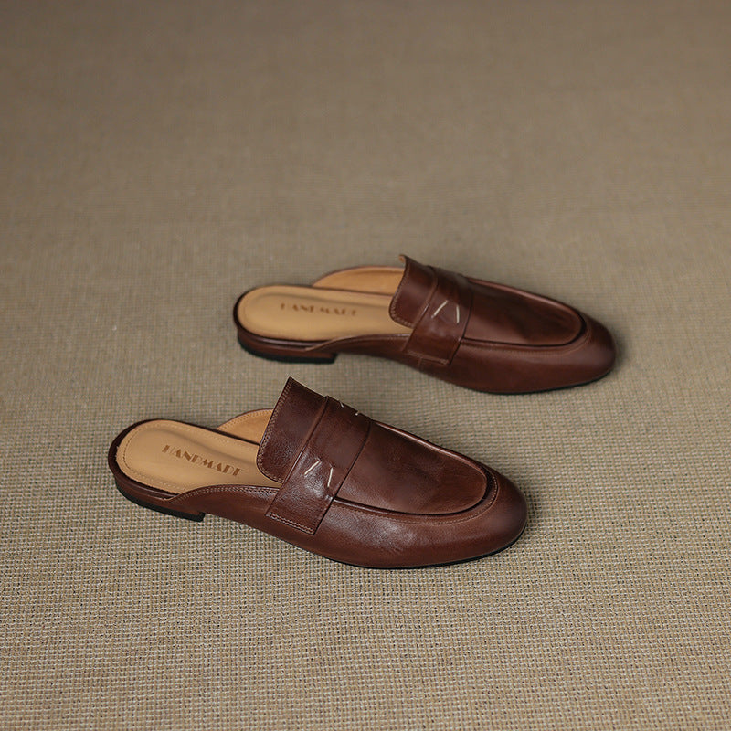 Serin Mules en Cuir Authentique