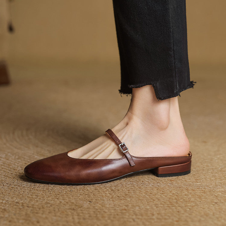 Marvyn Mules en Cuir Authentique