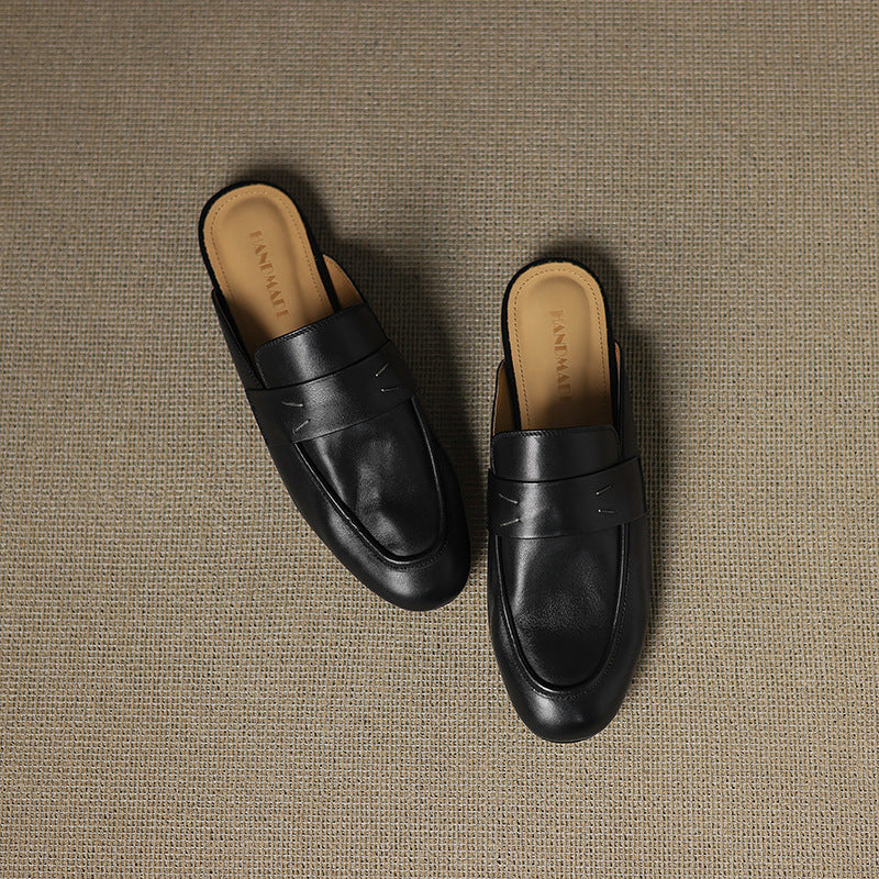 Serin Mules en Cuir Authentique