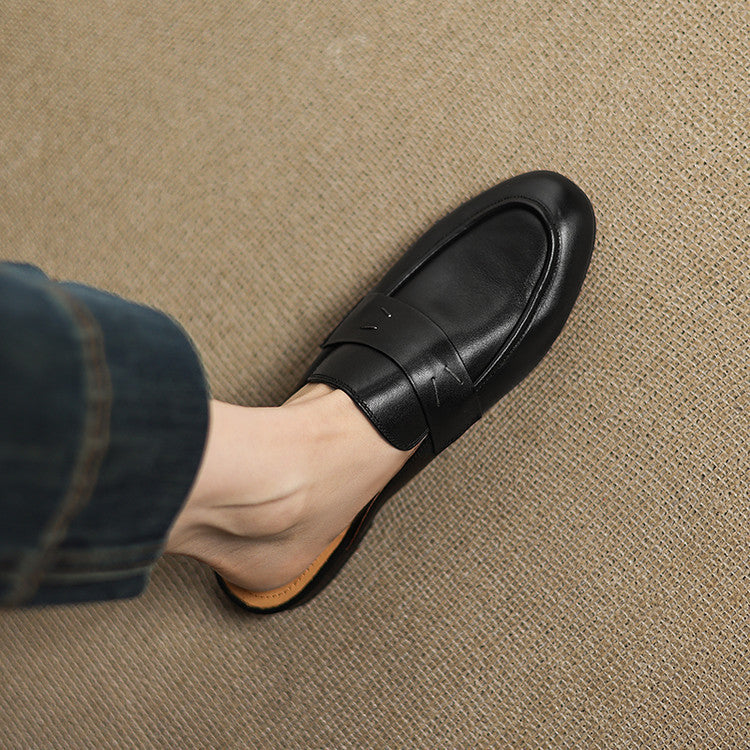 Serin Mules en Cuir Authentique
