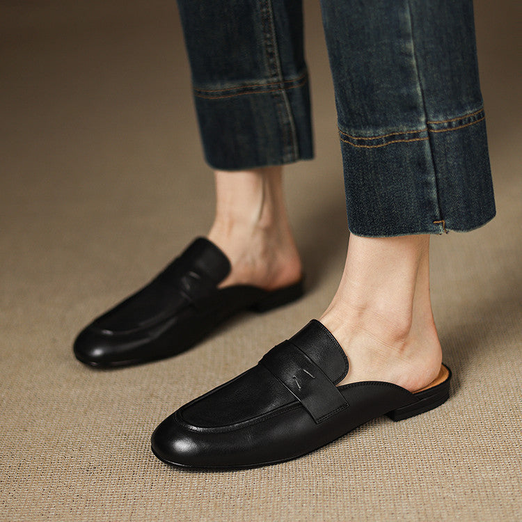 Serin Mules en Cuir Authentique