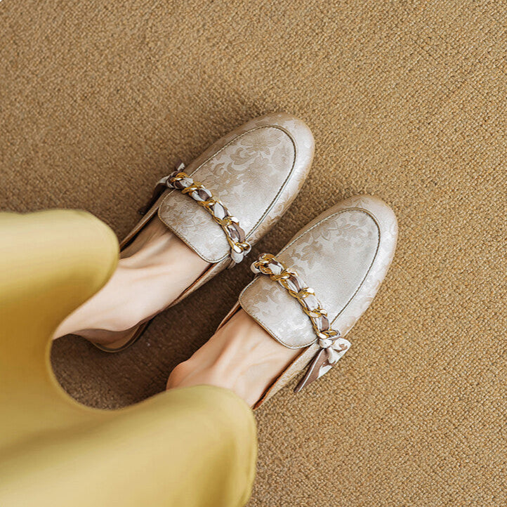 Véritable Mules en Cuir Lumor