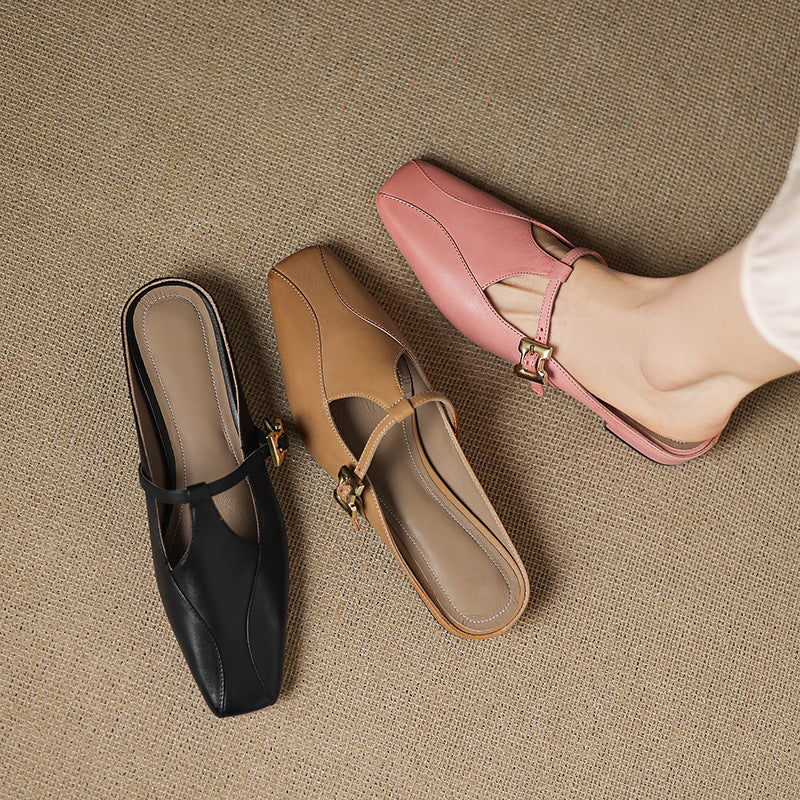 Authentic Leather Keva Mules