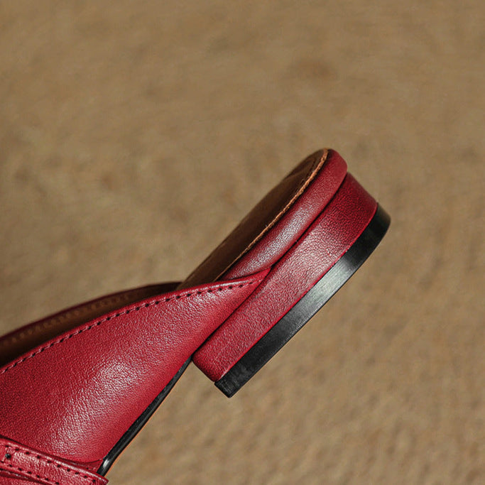 Authentic Leather Miral Mules