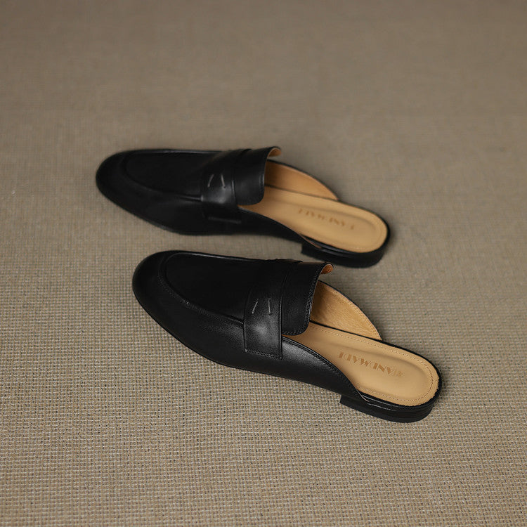 Serin Mules en Cuir Authentique