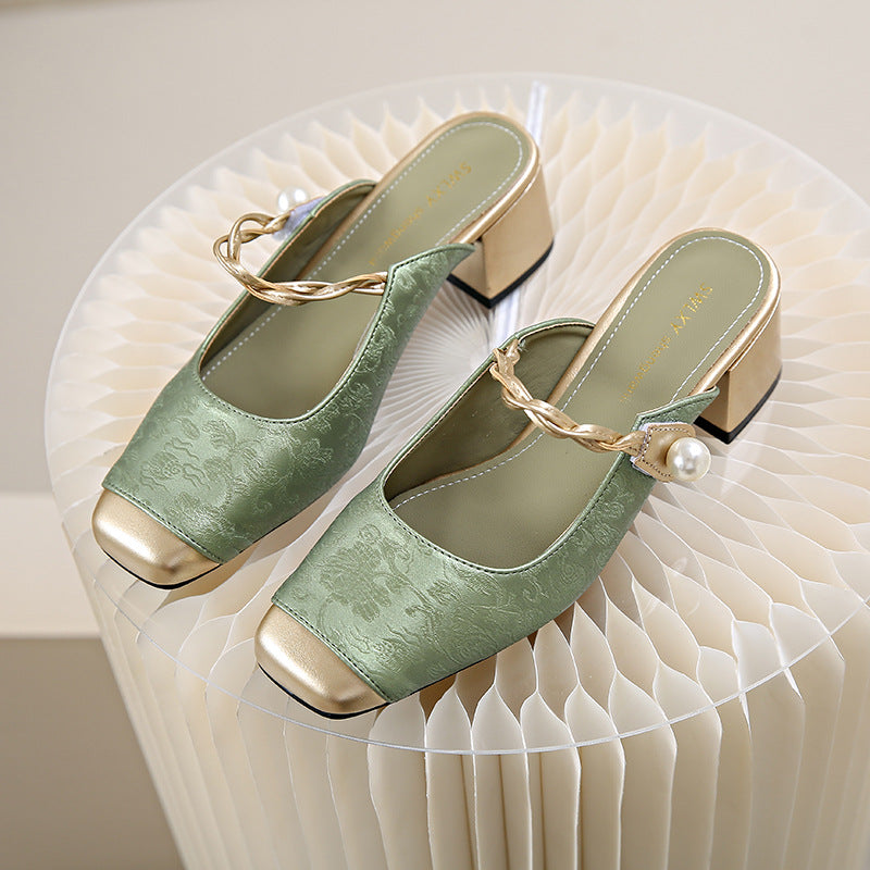 Melina Mules en Cuir Authentique