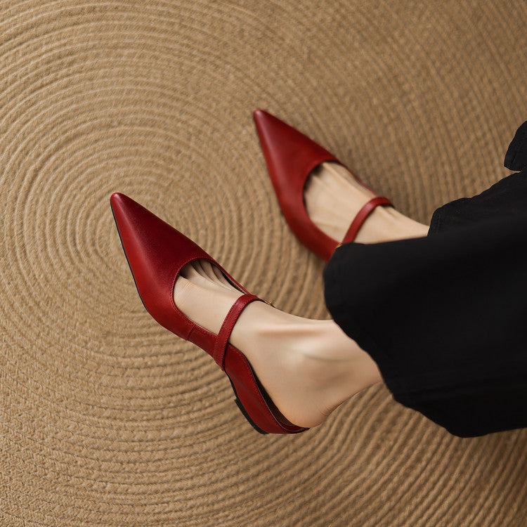 Authentic Leather Neok Mules