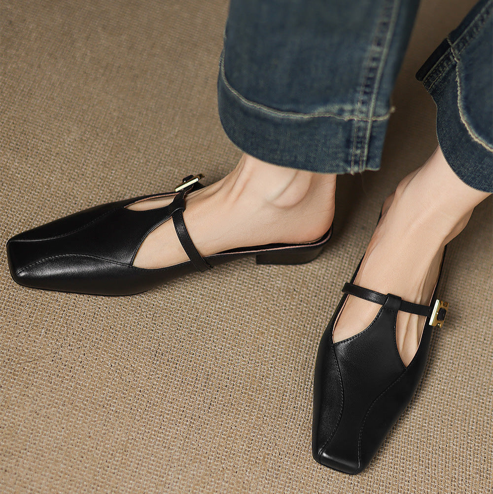 Authentic Leather Keva Mules