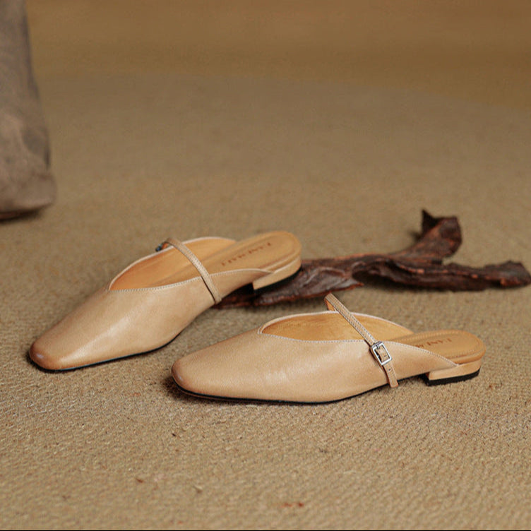 Authentic Leather Miral Mules