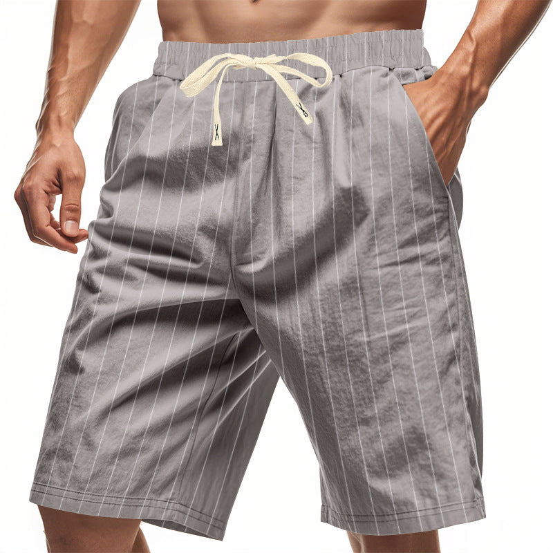 AliceLeon™ | Pantalon court à rayures décontracté pour homme