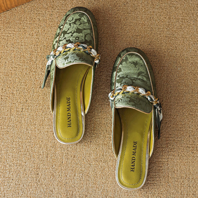 Véritable Mules en Cuir Lumor