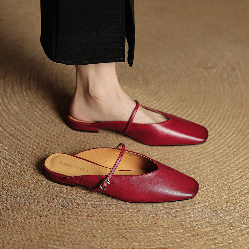 Authentic Leather Miral Mules