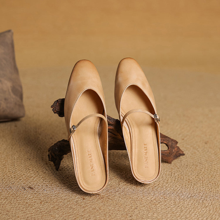 Marvyn Mules en Cuir Authentique