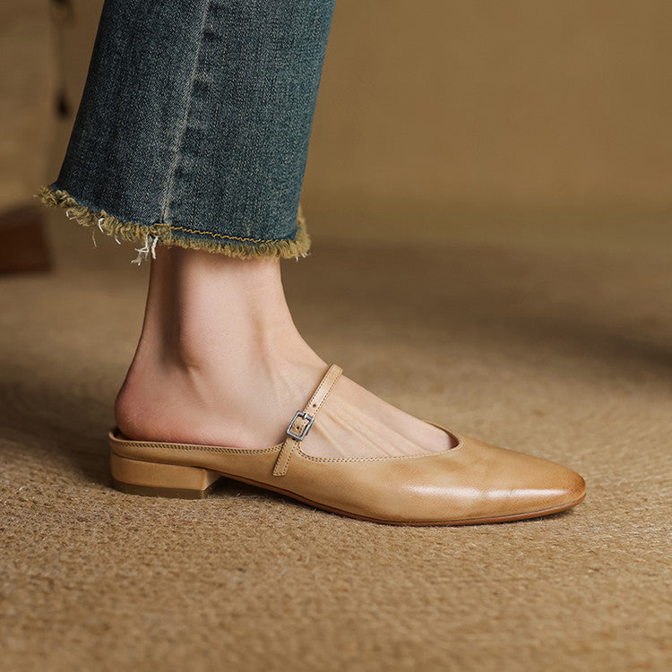 Marvyn Mules en Cuir Authentique
