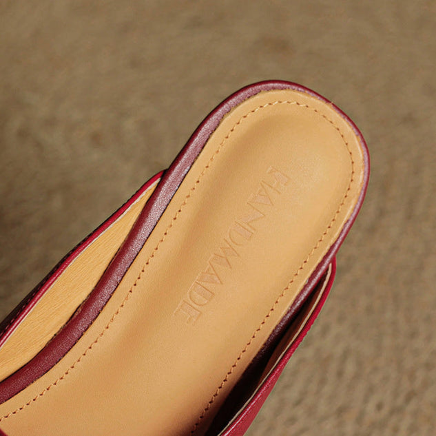 Authentic Leather Miral Mules