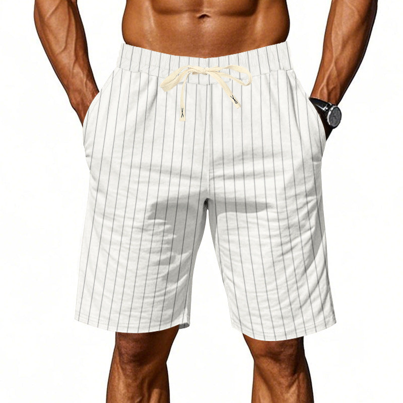 AliceLeon™ | Pantalon court à rayures décontracté pour homme