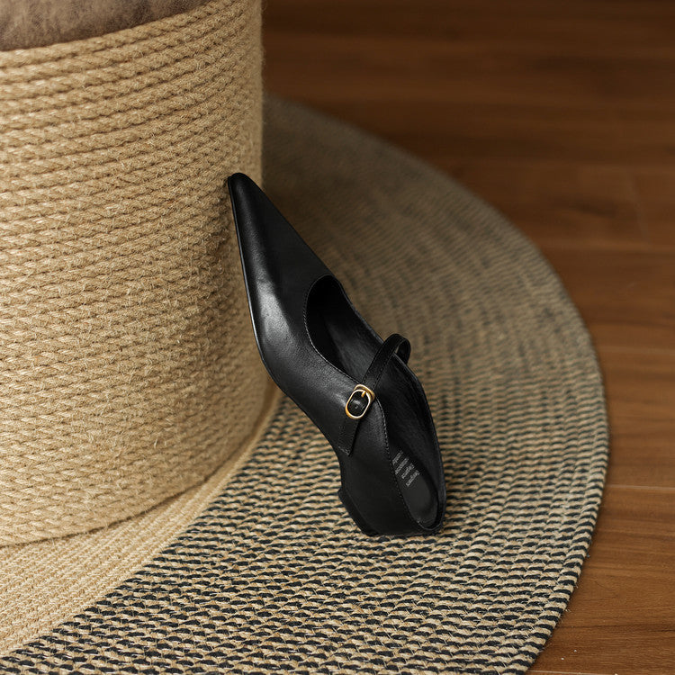 Authentic Leather Neok Mules