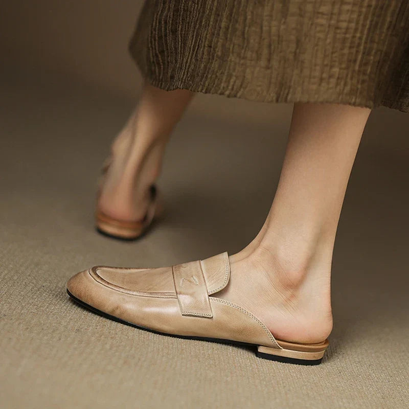 Serin Mules en Cuir Authentique