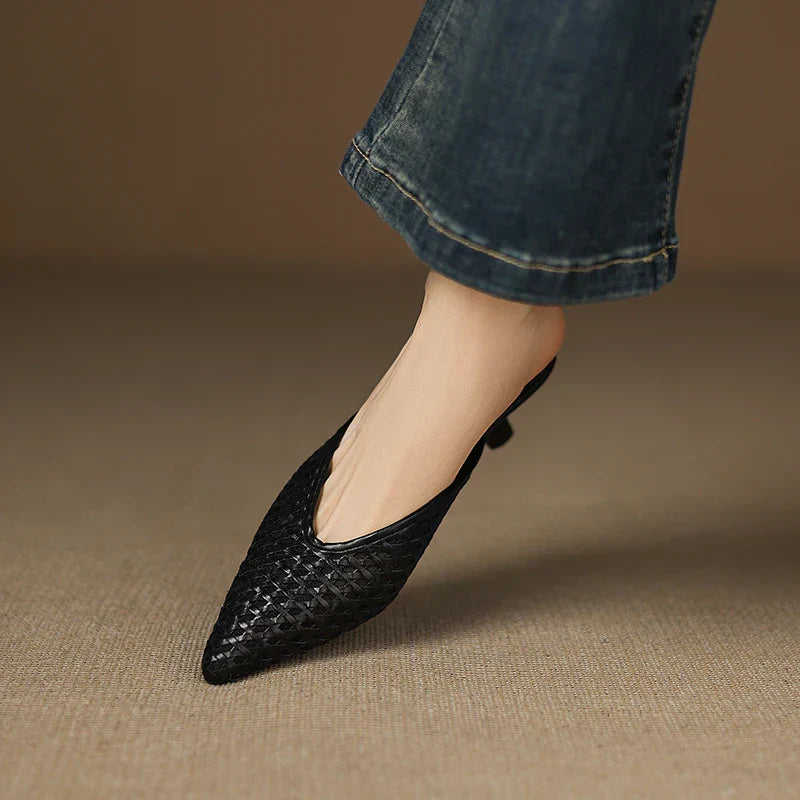 Olivia Mules en Cuir Authentique