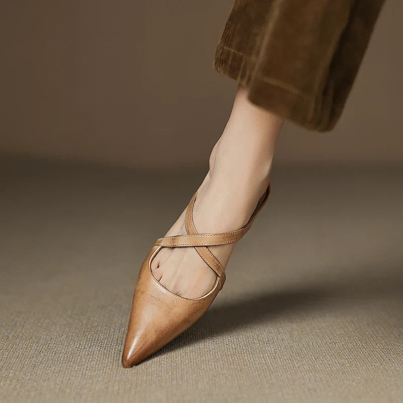 Aluna Mules en Cuir Authentique