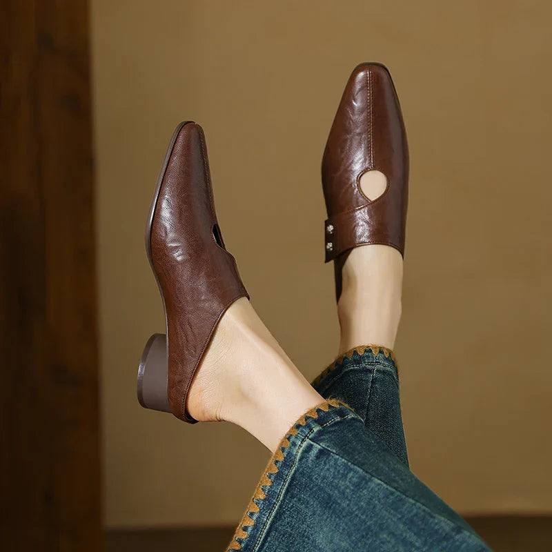 Genuine Leather Agnit Mules