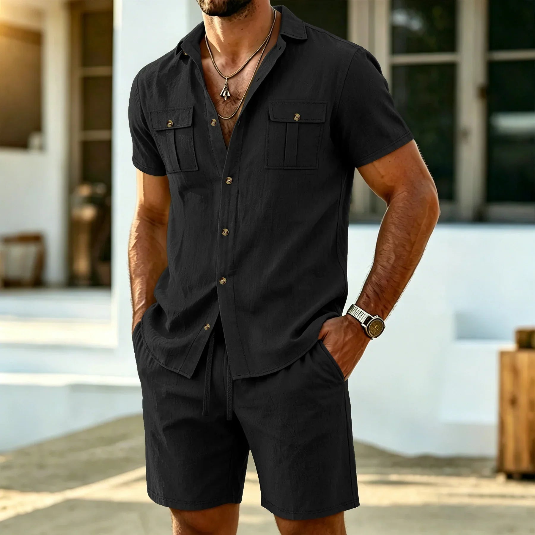 AliceLeon™ | Ensemble en lin pour homme