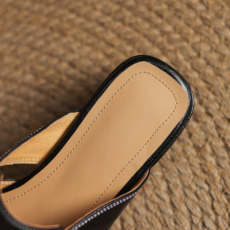 Authentic Leather Ivora Mules