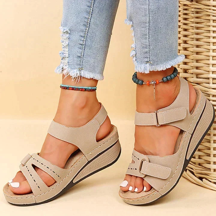 Coralie | Sandales Wedge Confort avec Rembourrage