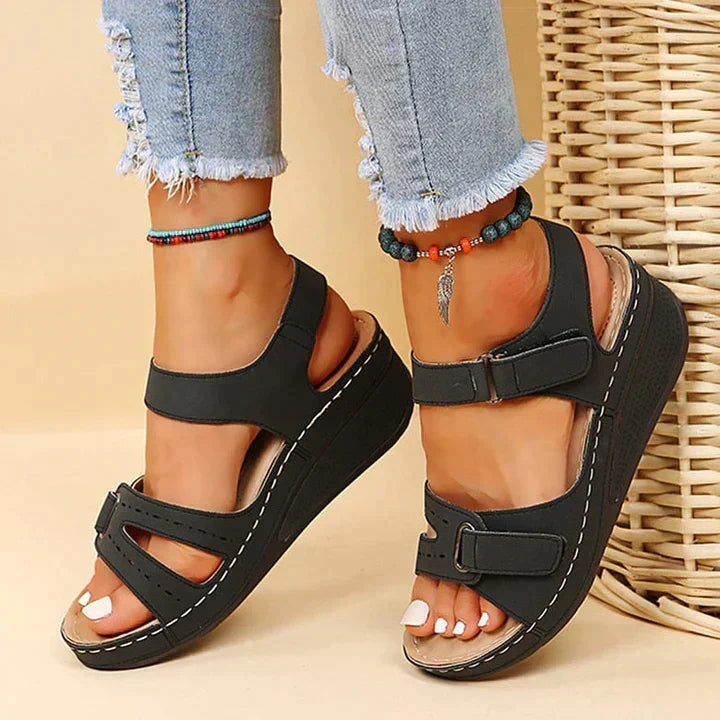 Coralie | Sandales Wedge Confort avec Rembourrage