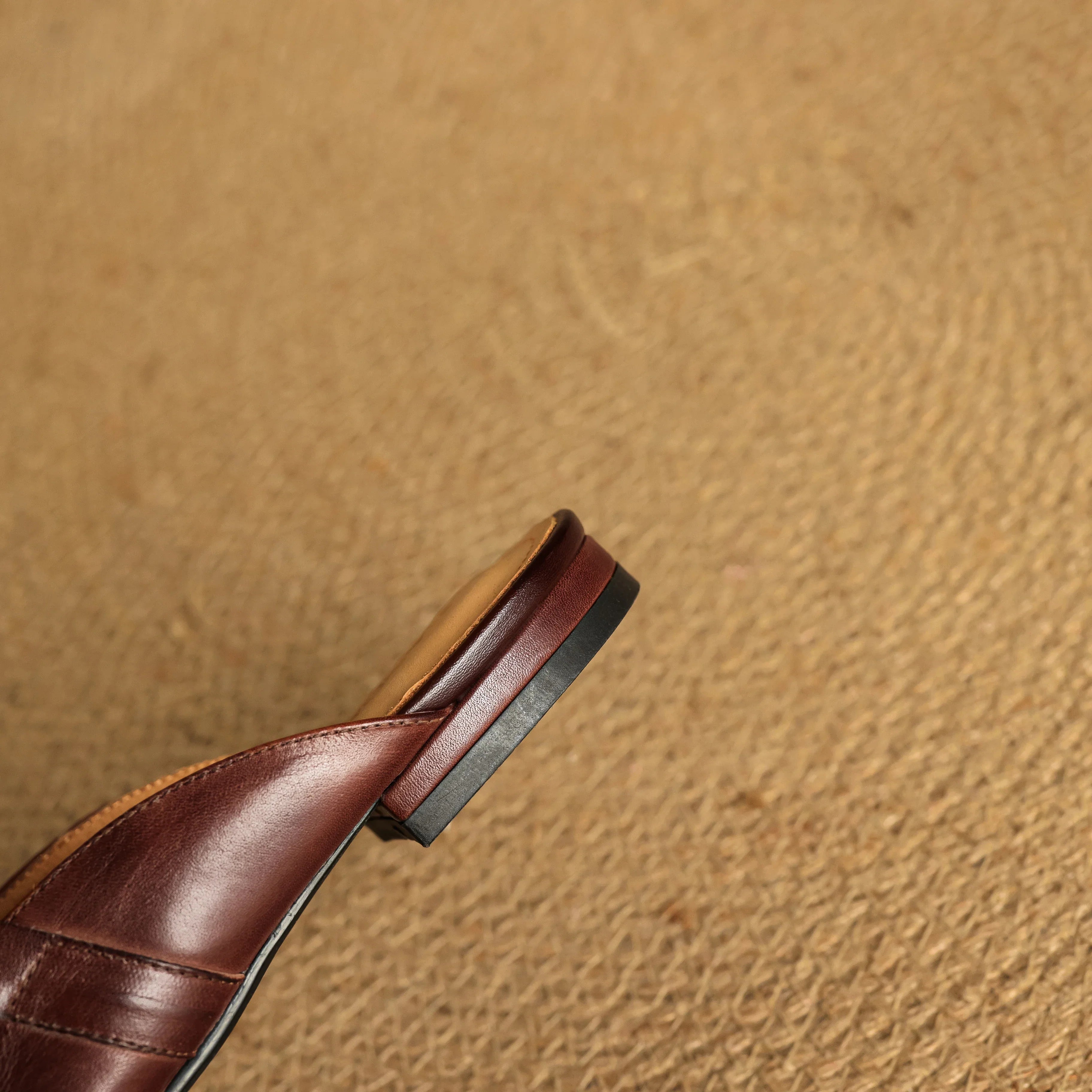 Carla Mules en Cuir Authentique