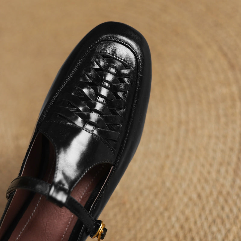 Véritable Mules en Cuir Elya