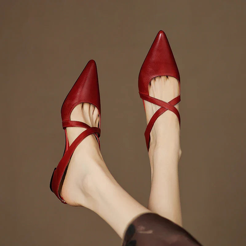 Aluna Mules en Cuir Authentique