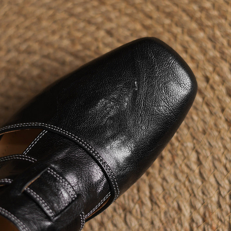 Authentic Leather Ivora Mules