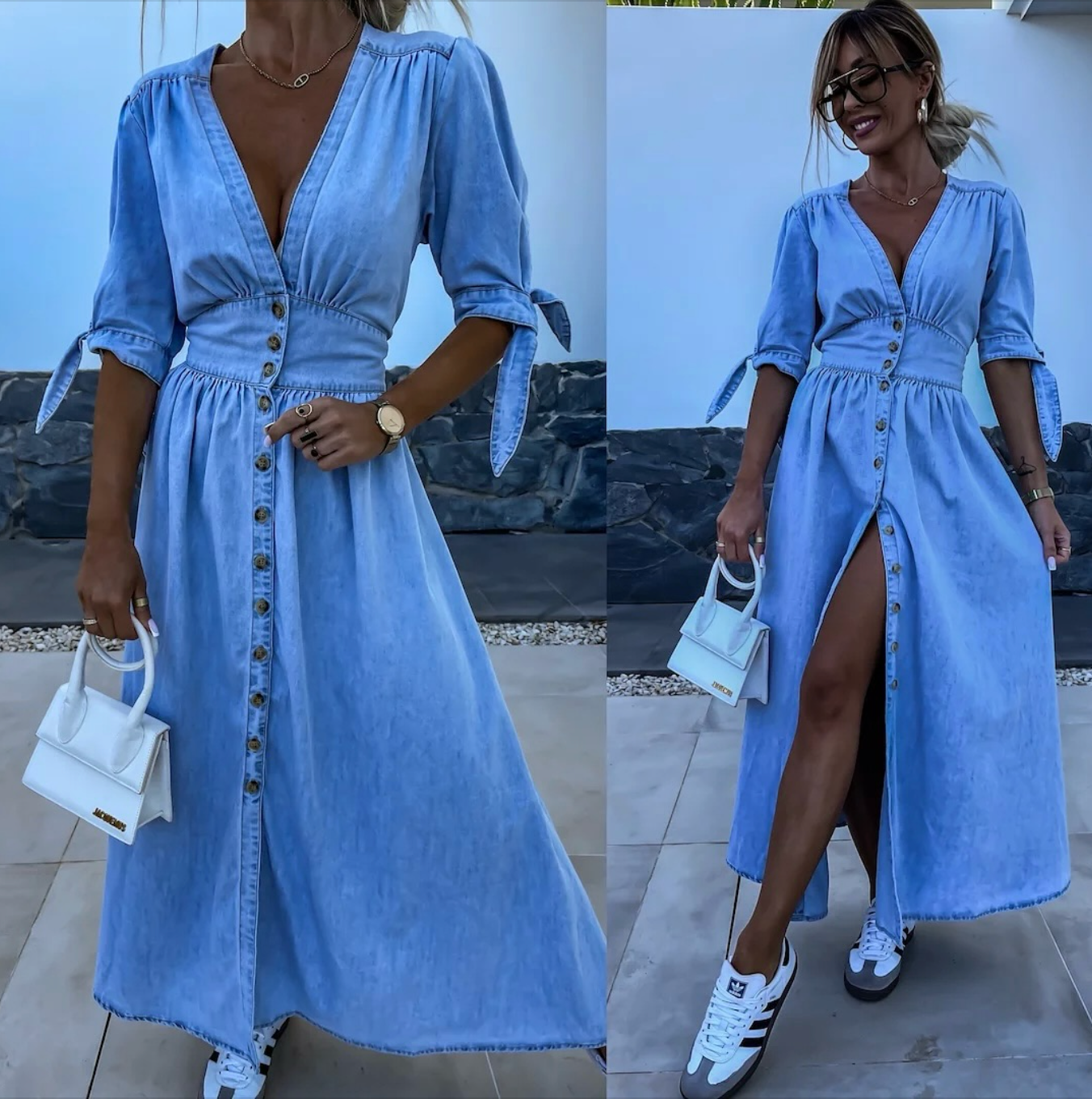 AliceLeon™ | Robe en denim vibrante