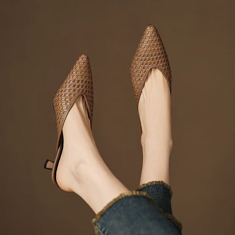 Olivia Mules en Cuir Authentique