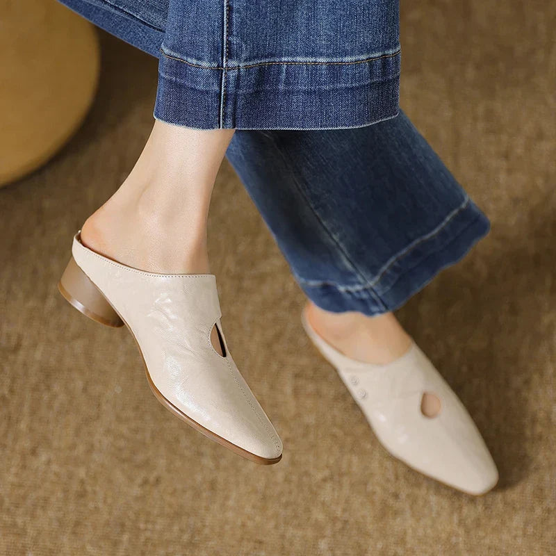 Genuine Leather Agnit Mules