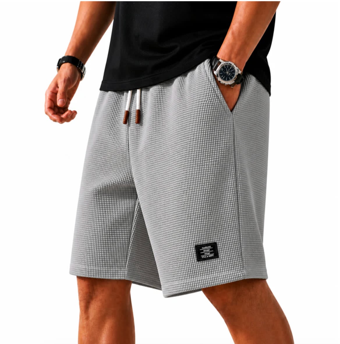 AliceLeon™ | Bermuda Capri en Maille Texturée