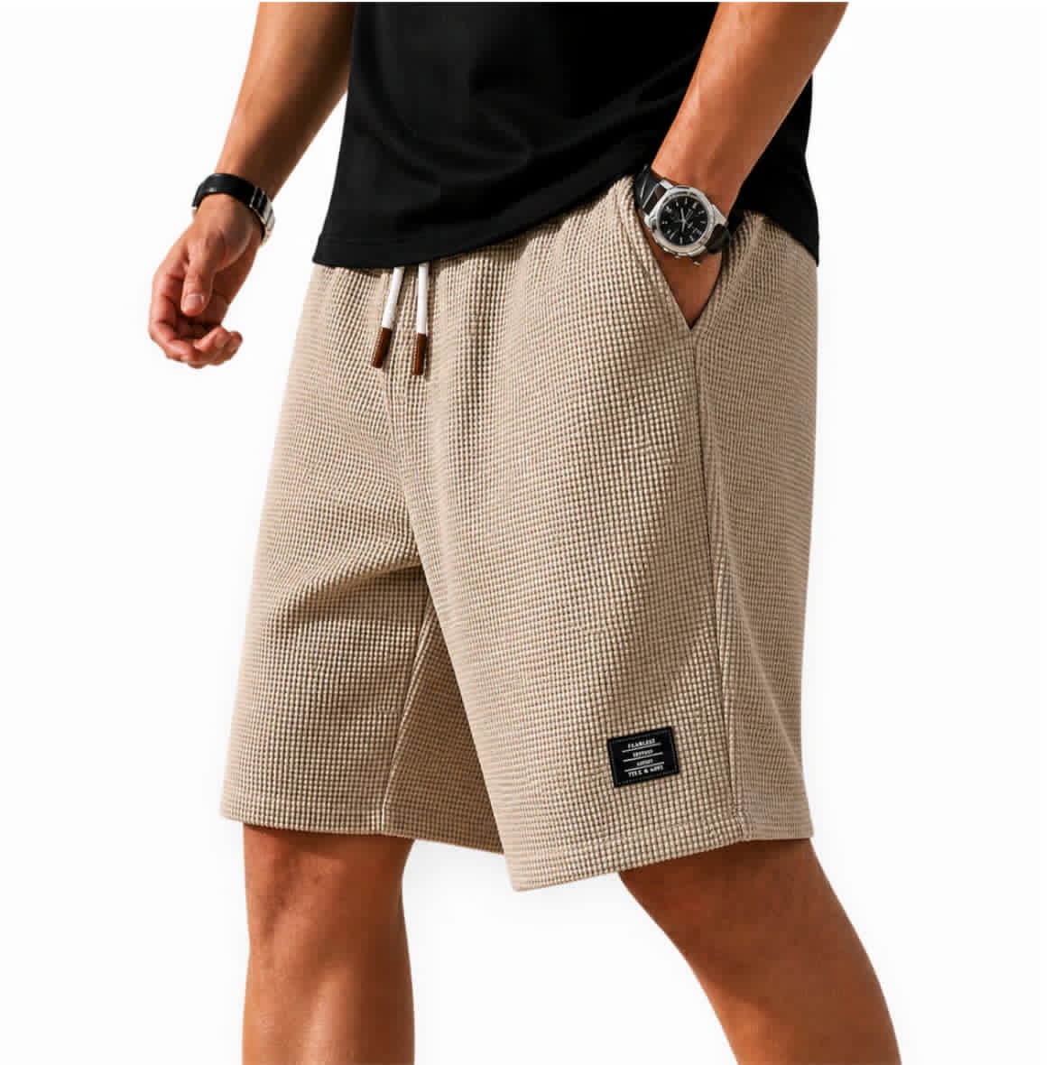 AliceLeon™ | Bermuda Capri en Maille Texturée