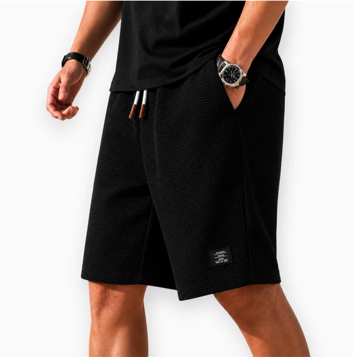AliceLeon™ | Bermuda Capri en Maille Texturée
