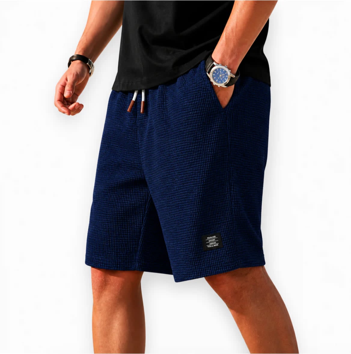 AliceLeon™ | Bermuda Capri en Maille Texturée