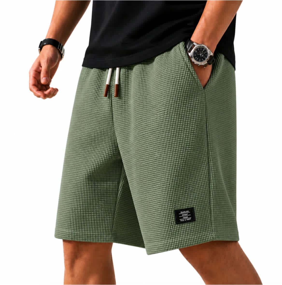 AliceLeon™ | Bermuda Capri en Maille Texturée