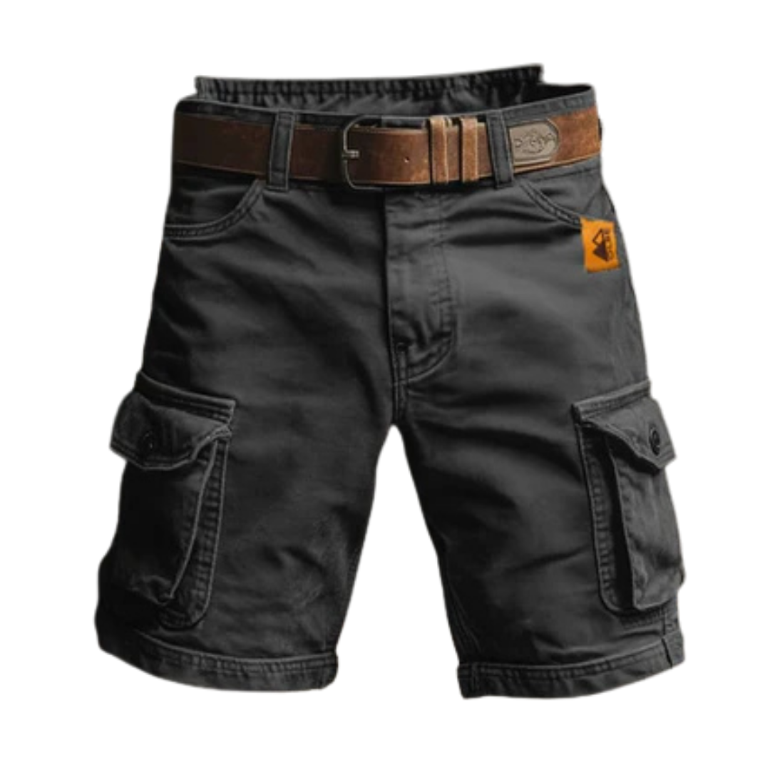 AliceLeon™ | Pantalon cargo court rétro avec poches multiples