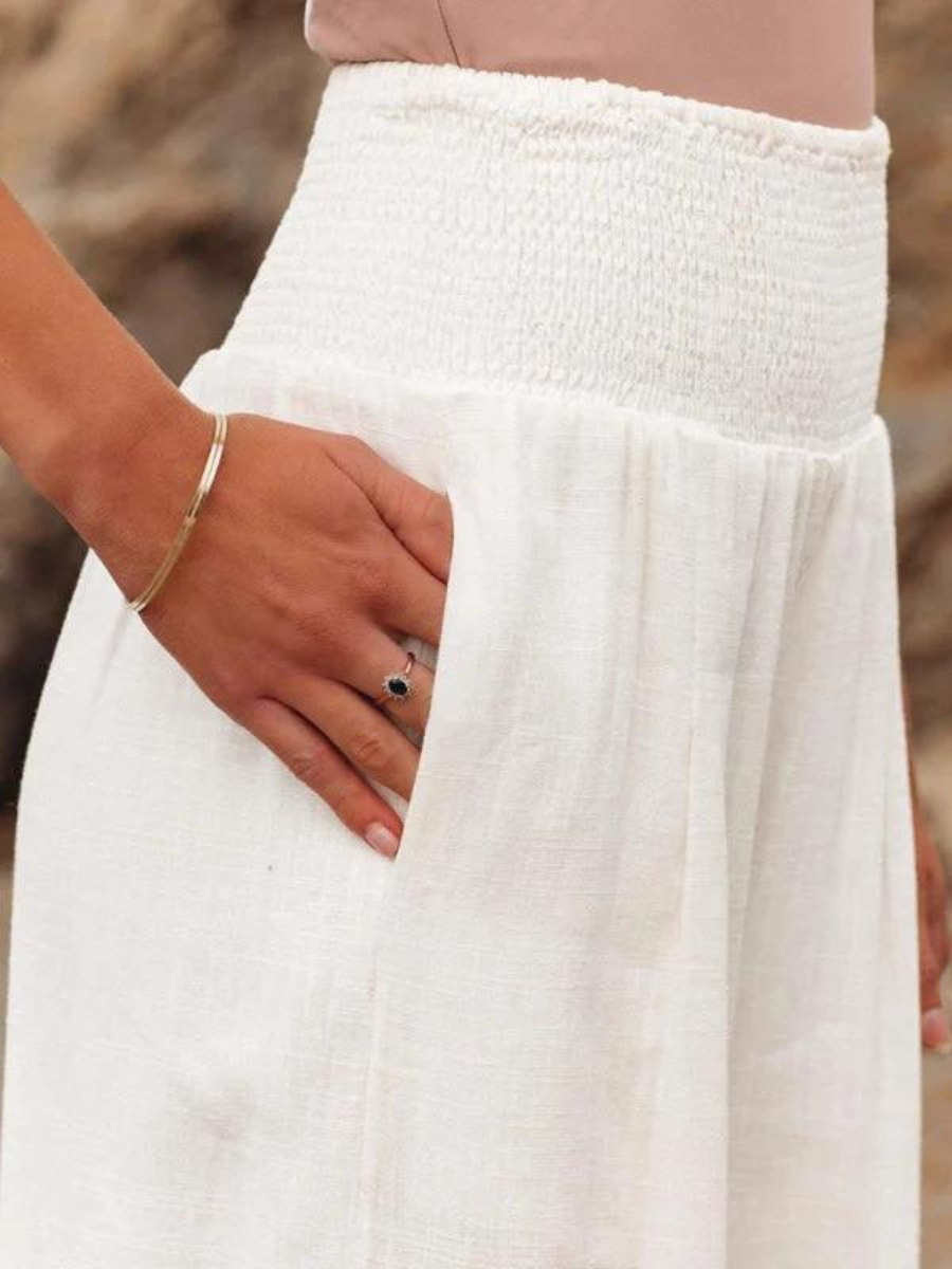 Pantalons Fluides de Plage à Jambes Amples